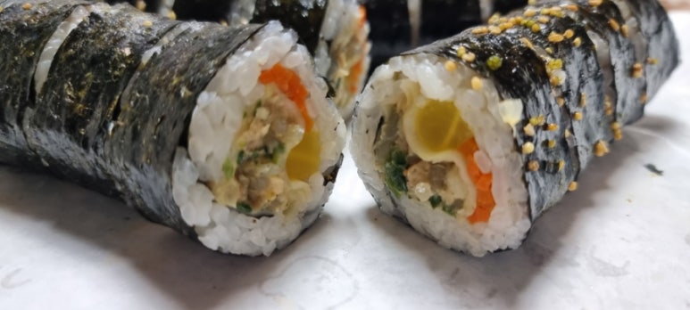 한줄애김밥 이미지