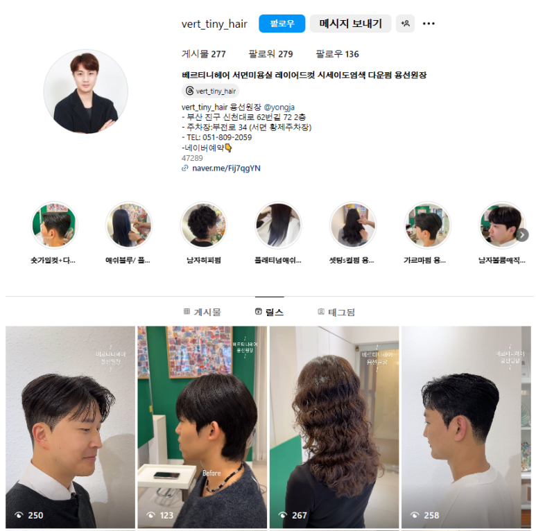 베르티니헤어 이미지