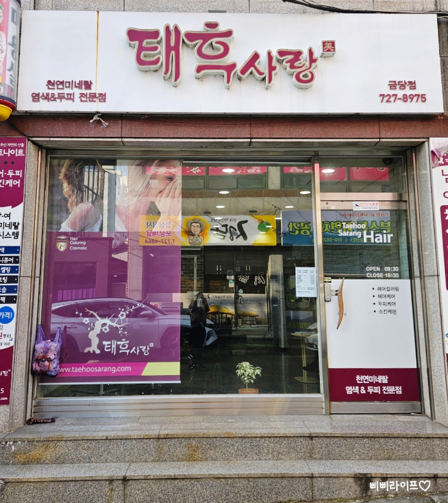 태후사랑머리염색두피 이미지
