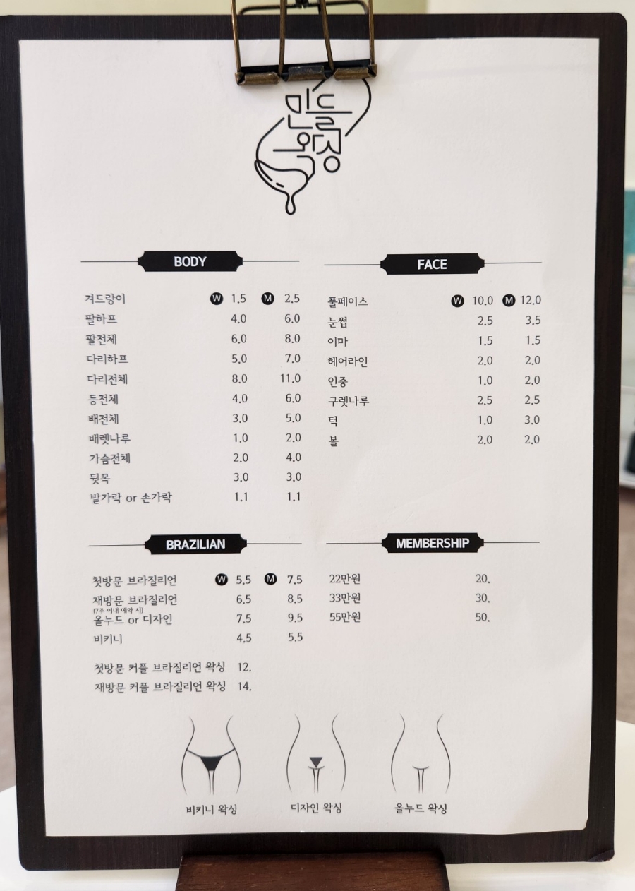 민들왁싱 이미지