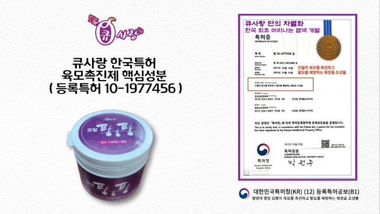 큐사랑천연머리염색 이미지