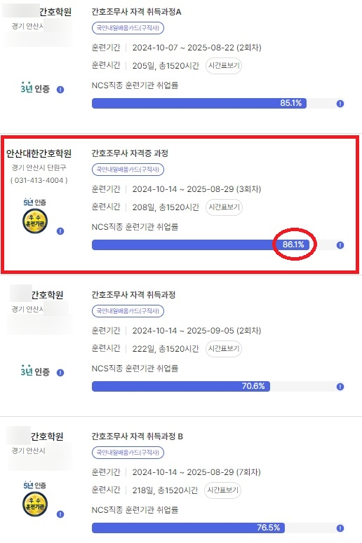 안산대한간호학원 이미지
