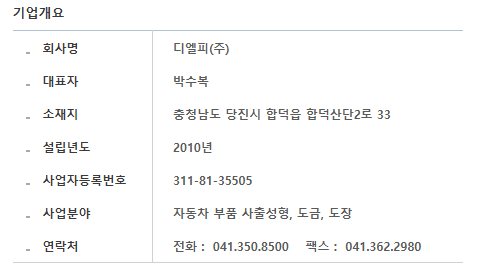 주식회사 디엘피 이미지