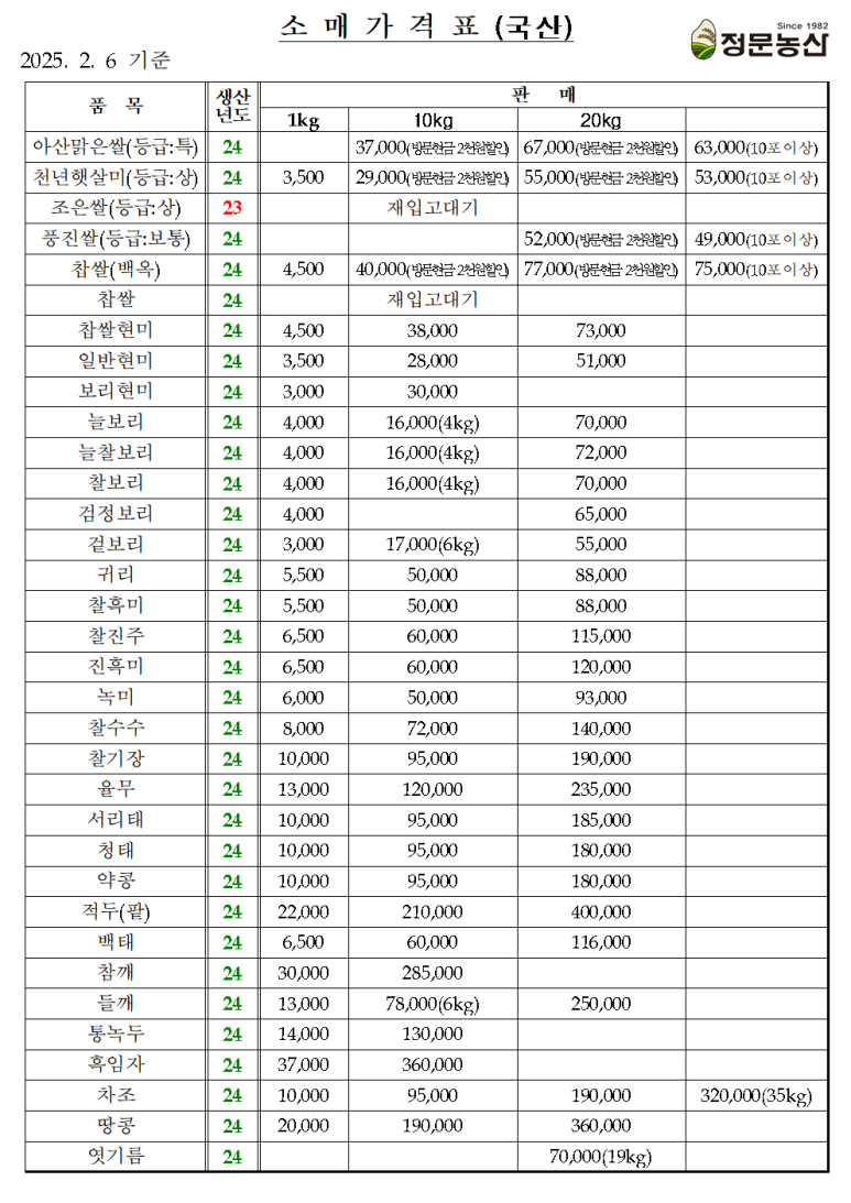 정문농산 이미지