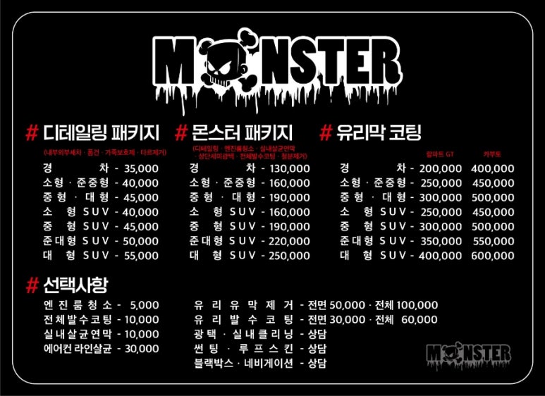 몬스터스팀세차 이미지
