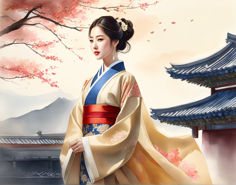 현대한복 이미지