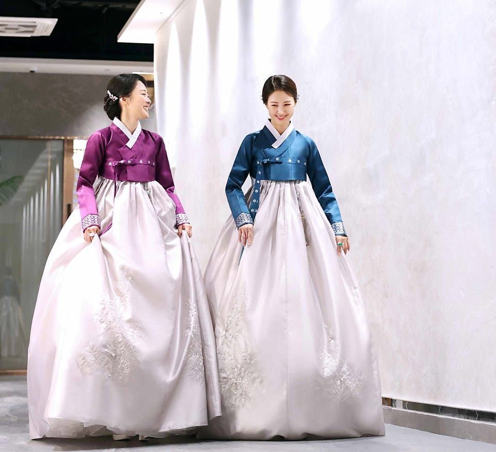 한복옷깃 이미지