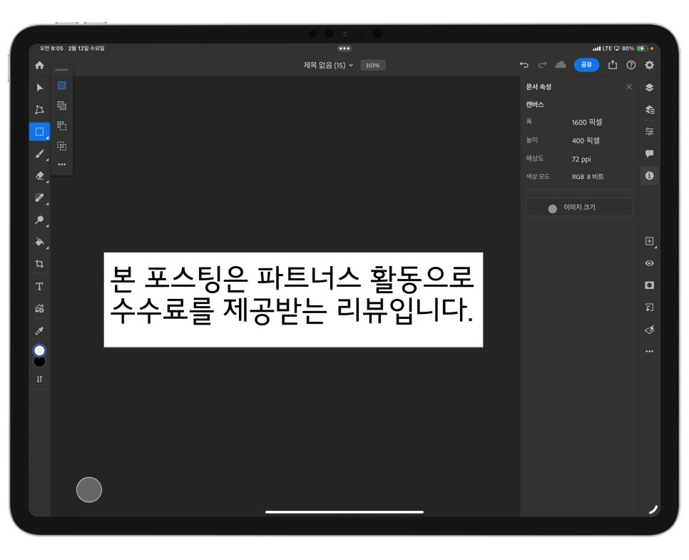 "아이패드 포토샵 활용해서 공정위 문구 만들기"  공정위 이미지 공유 Feat. 아이패드 프로13인치 이미지 10