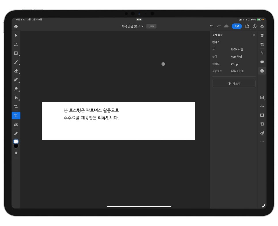 "아이패드 포토샵 활용해서 공정위 문구 만들기"  공정위 이미지 공유 Feat. 아이패드 프로13인치 이미지 9