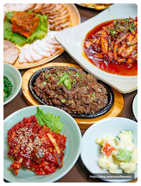 전통한정식 이미지