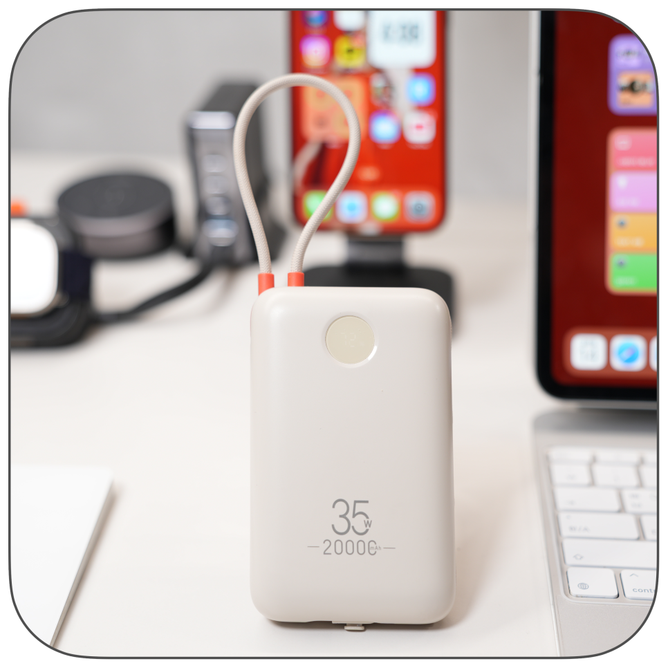 이메이션 35W 고속충전 케이블일체형 대용량 보조배터리 20000mAh 후기 이미지 2