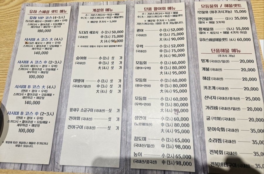 유하횟집 이미지