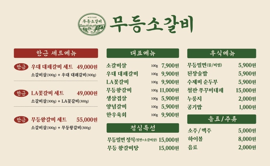 무등소갈비 이미지