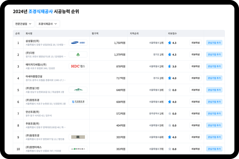 티에스조경 이미지