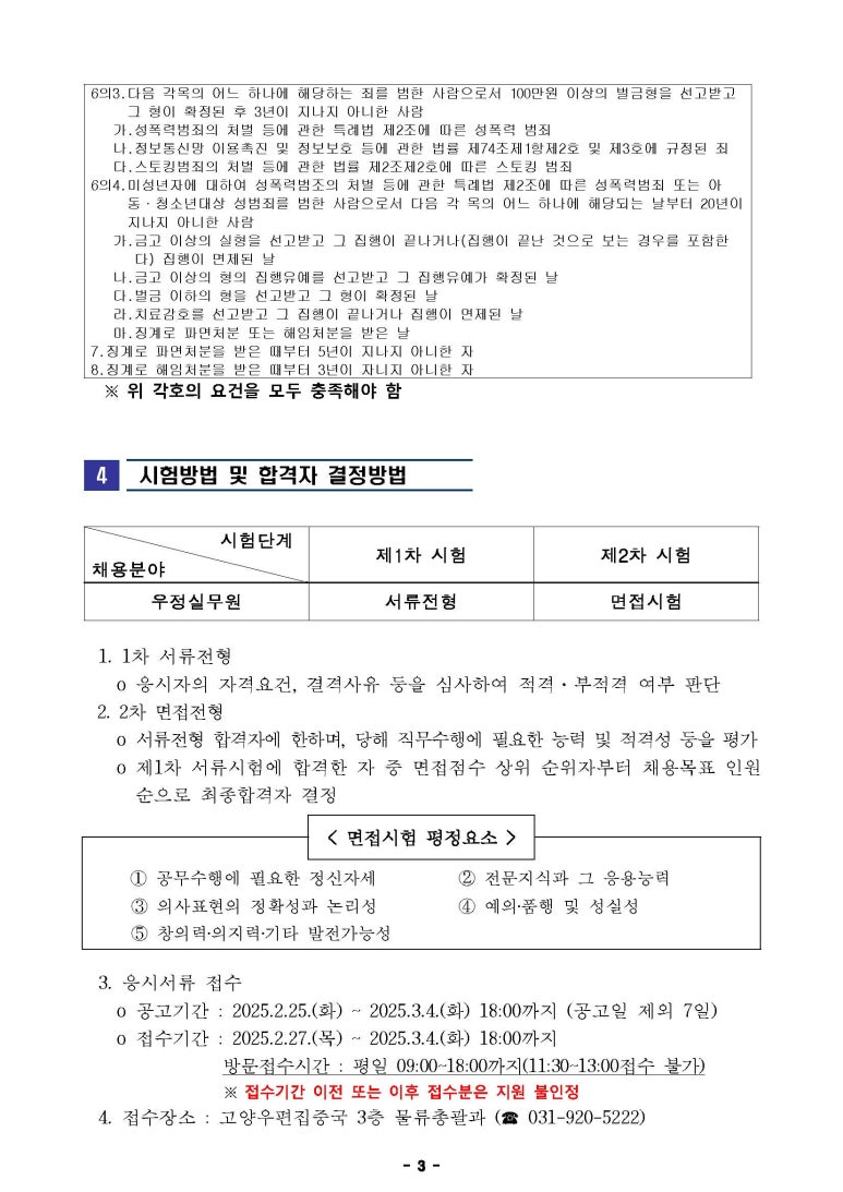 고양우편집중국 이미지