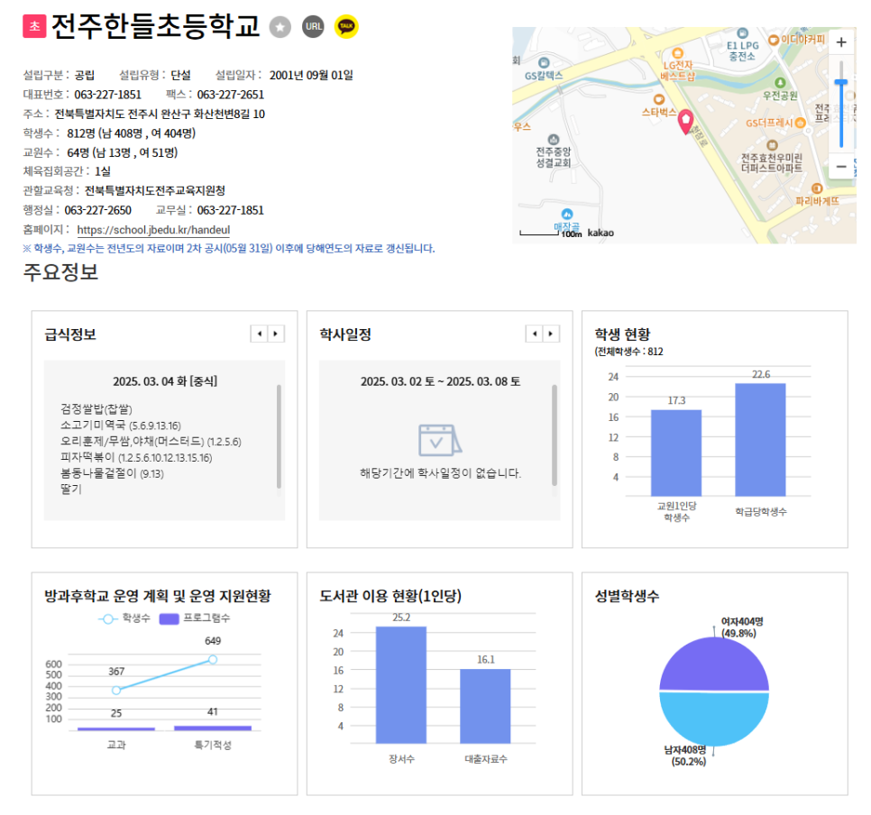 전주한들초등학교 이미지