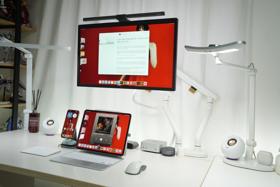 스테레오로 즐기는 PC 스피커 추천 "크리에이티브 Pebble SE RGB White" 컴퓨터에 연결해보니.. 이미지 2