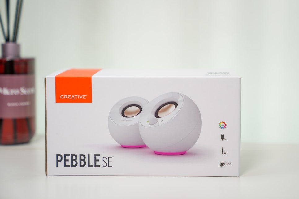 스테레오로 즐기는 PC 스피커 추천 "크리에이티브 Pebble SE RGB White" 컴퓨터에 연결해보니.. 이미지 4