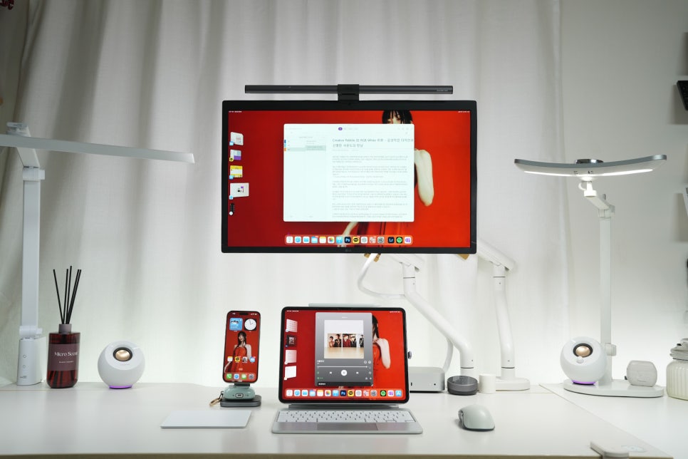 스테레오로 즐기는 PC 스피커 추천 "크리에이티브 Pebble SE RGB White" 컴퓨터에 연결해보니.. 이미지 10