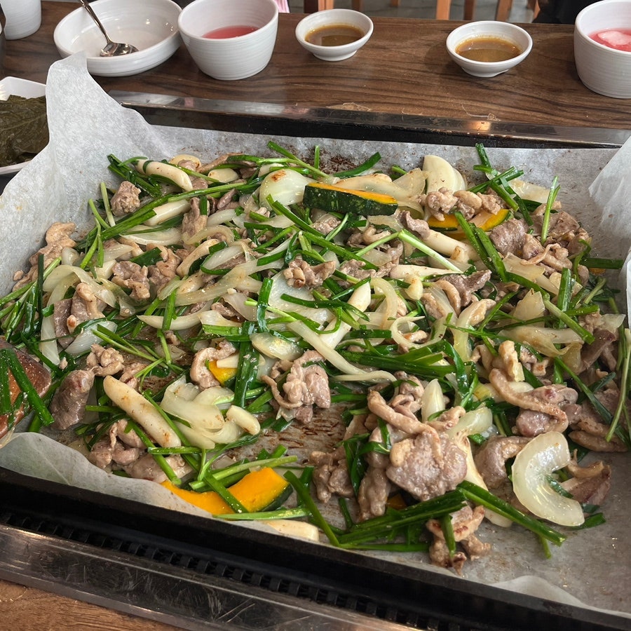 황금유황생오리 이미지