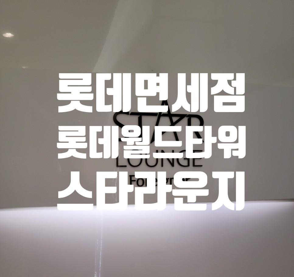 롯데면세점 롯데월드타워 LVIP 스타라운지 롯데백화점 에비뉴엘 잠실점 : 네이버 블로그
