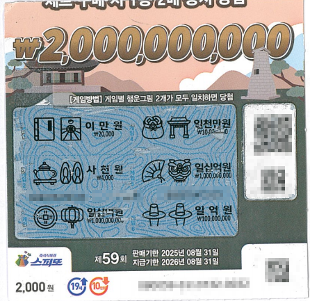 복주머니 복권판매점 이미지