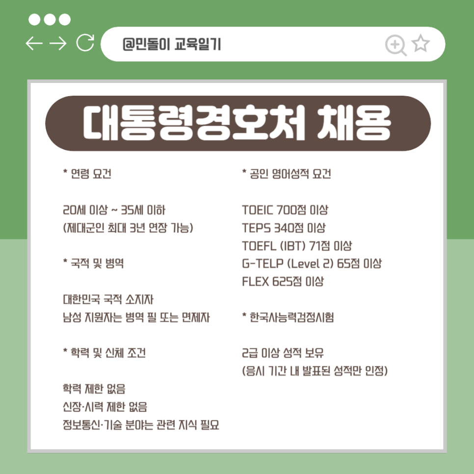 대한민국 안전경호처 이미지