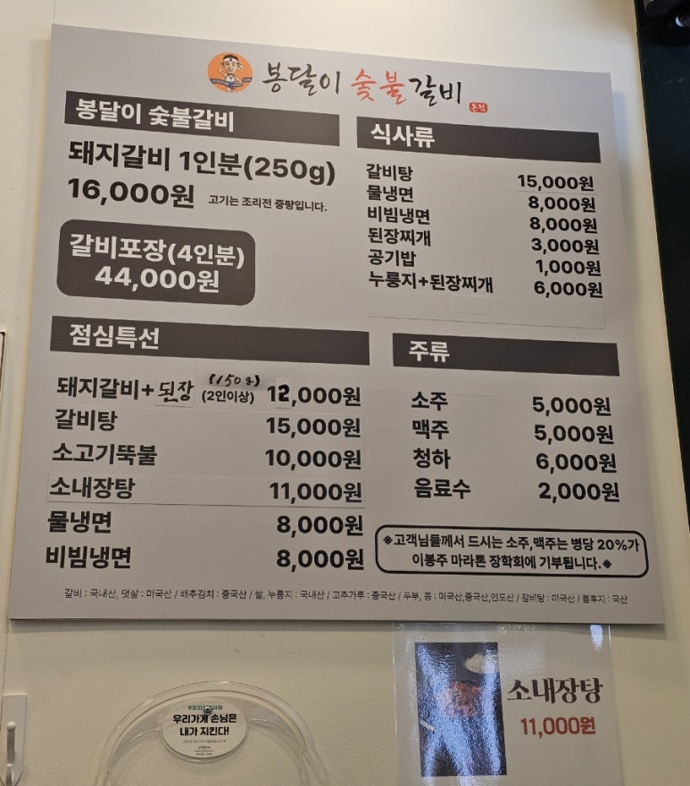 봉달이숯불갈비 이미지
