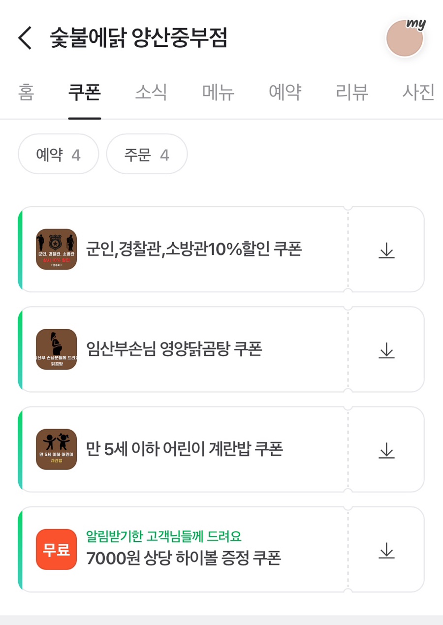 숯불에닭(양산중부점) 이미지