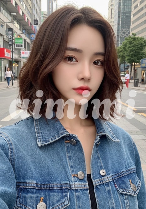 헤어모델 이미지