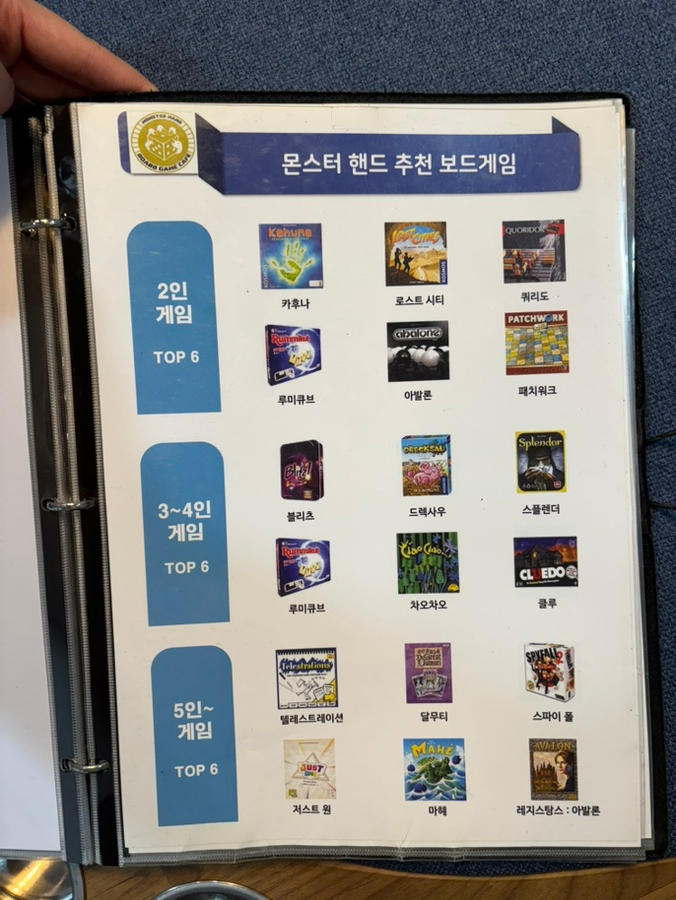 몬스터핸드보드게임카페 이미지