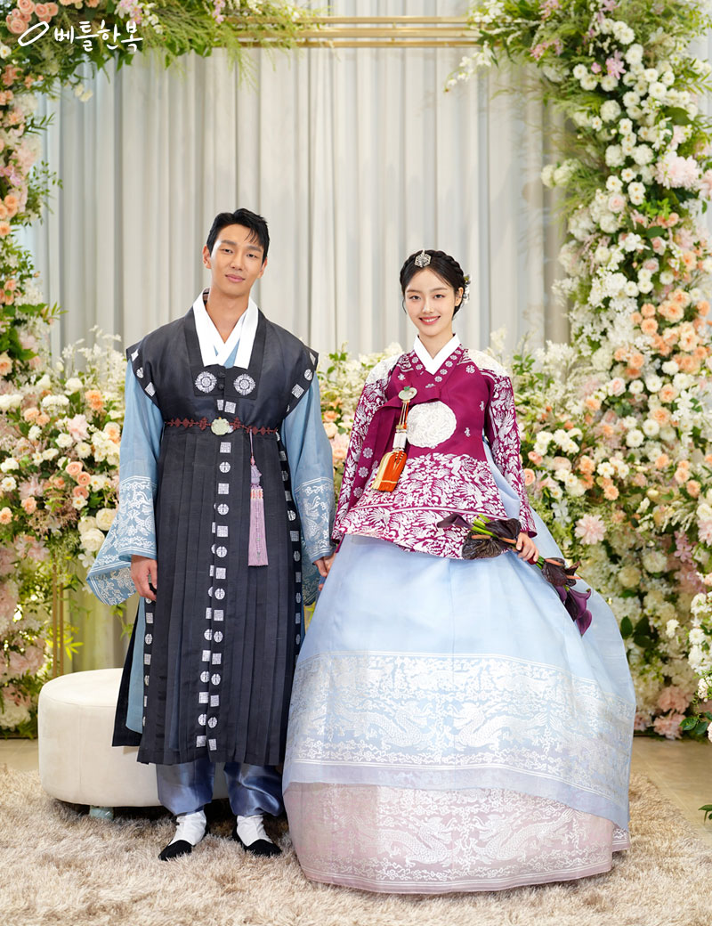 한복옷깃 이미지