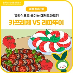 대저토마토, 유럽식으로 변신! [카프레제 vs 라따뚜이] 여러분의 선택은? 바로가기