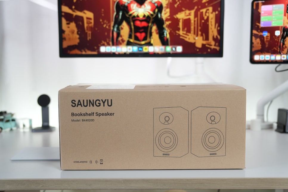 가성비 북셀프 블루투스 스피커 추천 SAUNGYU BK4020D "가성비 2채널 책상 스피커" 이미지 5