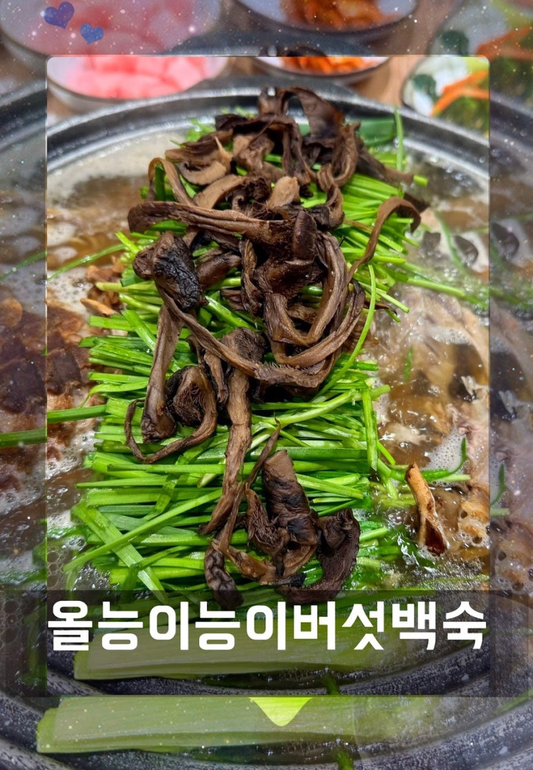 올능이능이버섯백숙 이미지