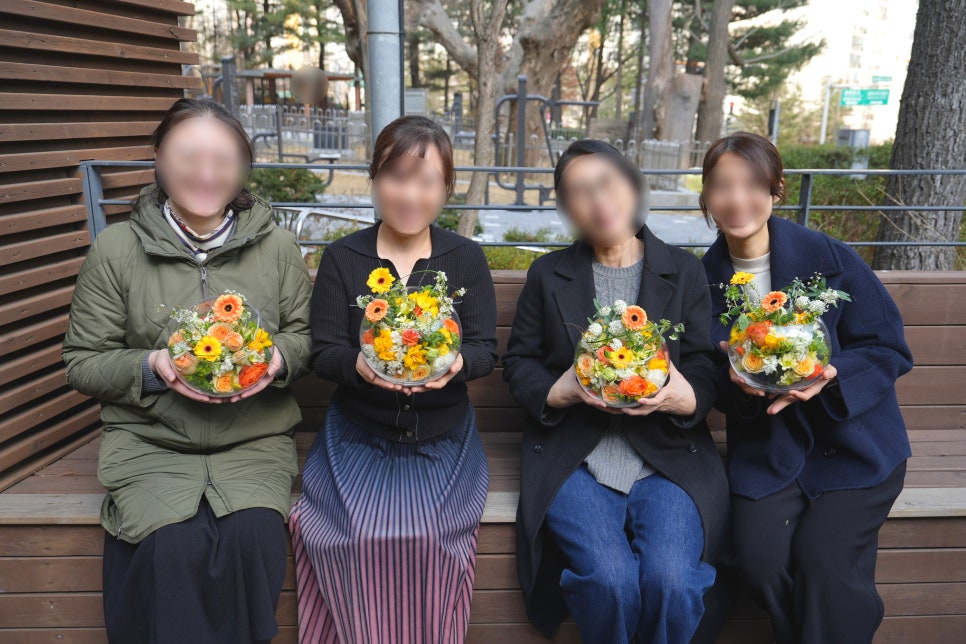 서울 교회 단체 꽃꽂이 원데이 클래스 후기 — 사진 1