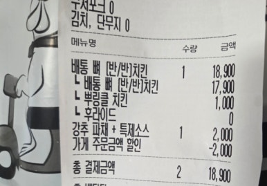 배통치킨 이미지