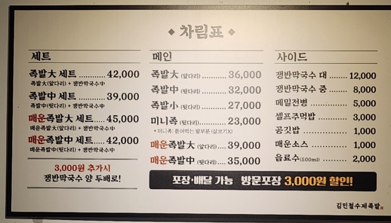 김민철수제족발 이미지