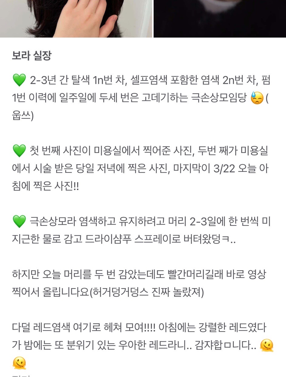 보라헤어 이미지