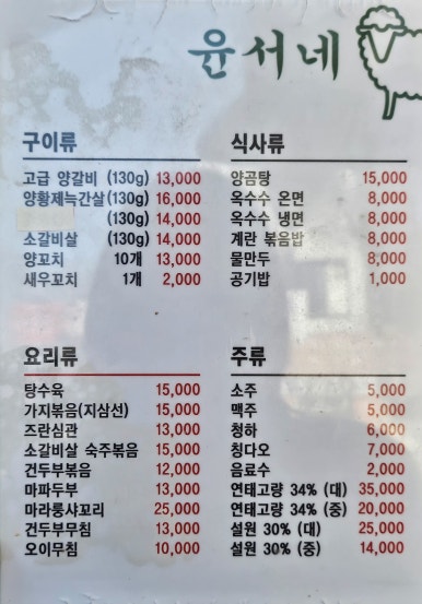 윤서양갈비참숯구이 이미지