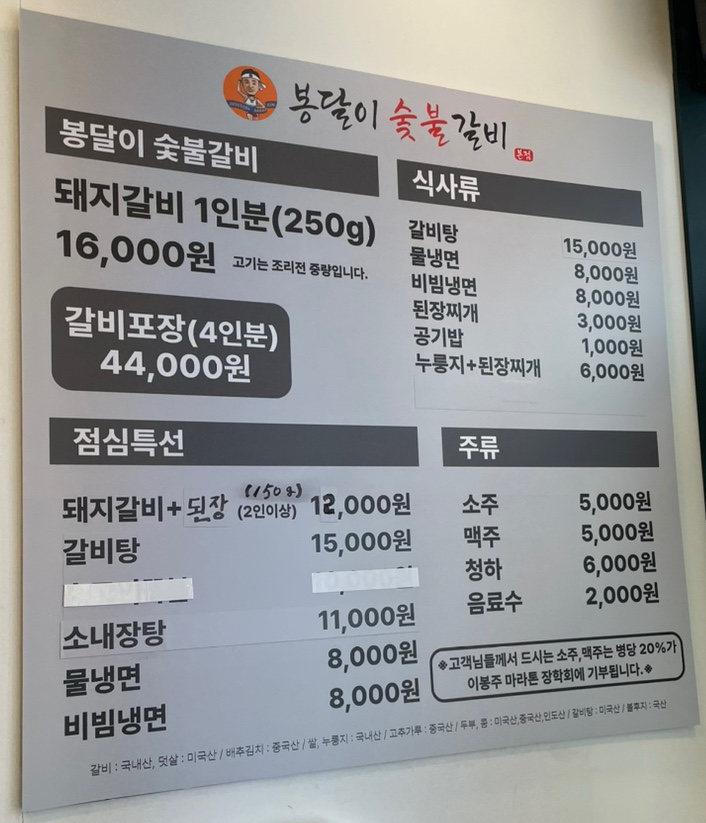 봉달이숯불갈비 이미지