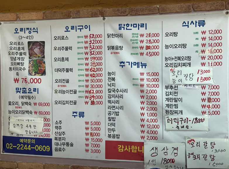 오리떼닭한마리 이미지