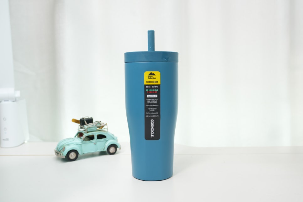콕시클 크루저 22oz 텀블러 650ml  노스쇼어 컬러 후기 대용량 완전 잠금으로 책상에서 쓰기 딱... 이미지 5