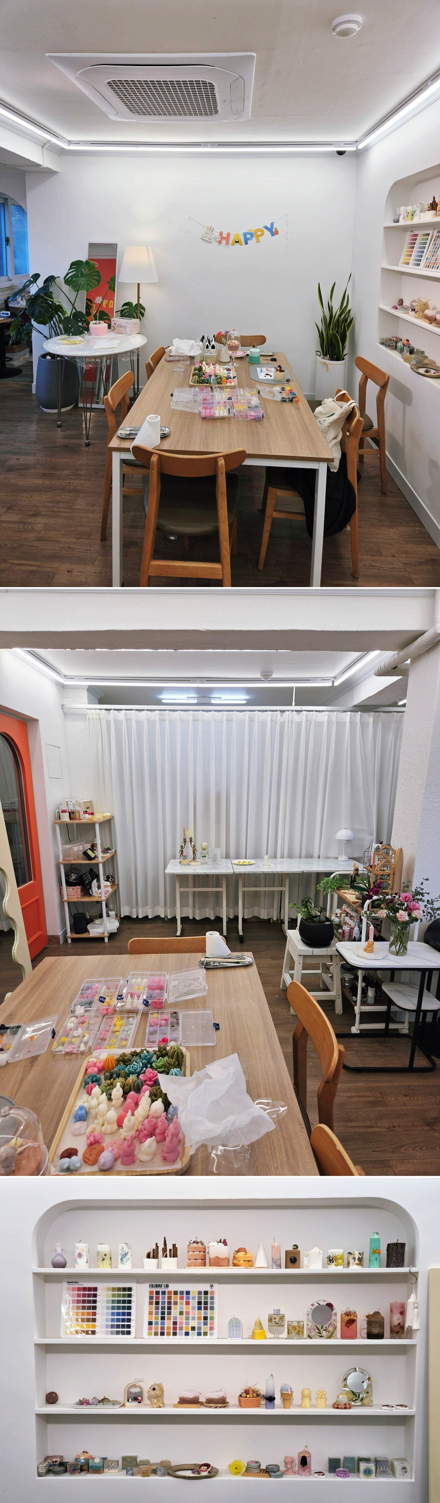 강남 캔들 원데이 클래스 수업 준비전 모습