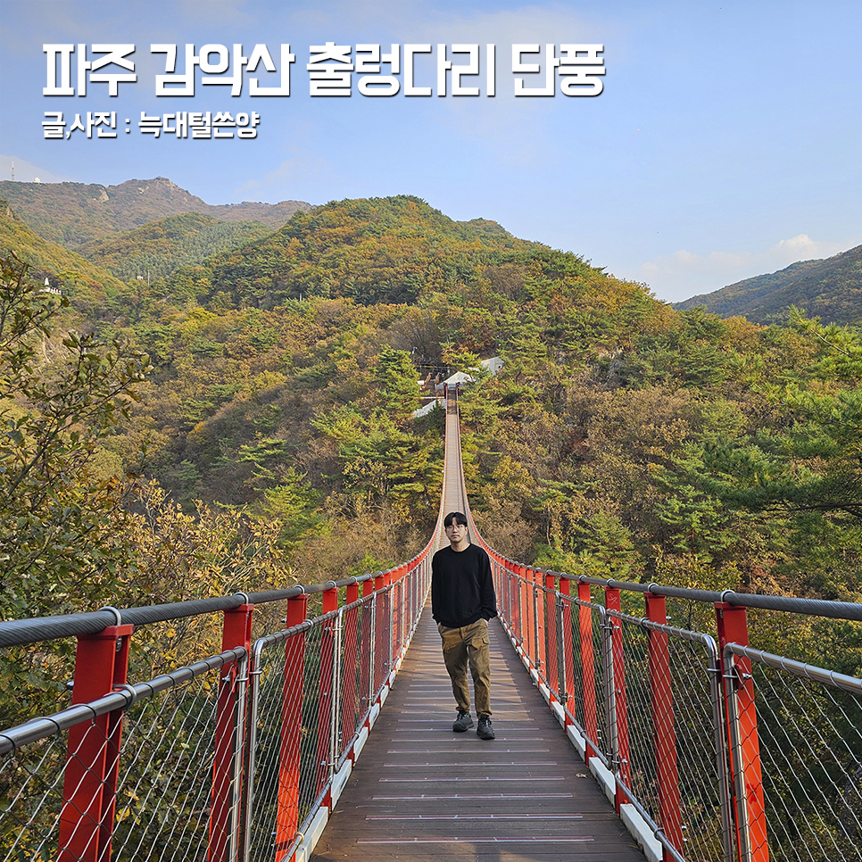 파주 감악산 출렁다리 단풍 시기 실시간 등산코스 : 네이버 블로그