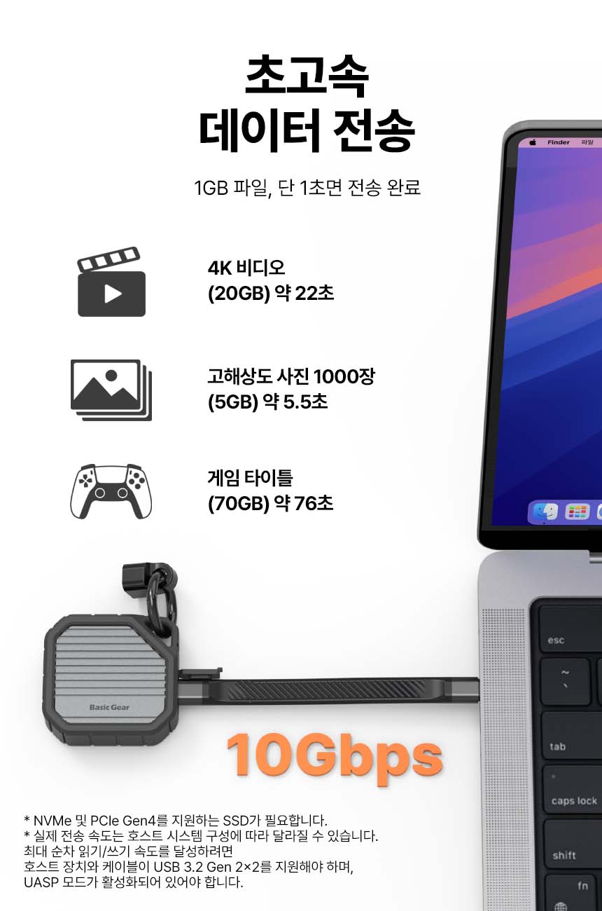 버려둔 SSD가 초고속 보조저장장치로! 베이직기어 NVMe 2230 키링 미니 SSD 외장하드 케이스 사용기 이미지 11