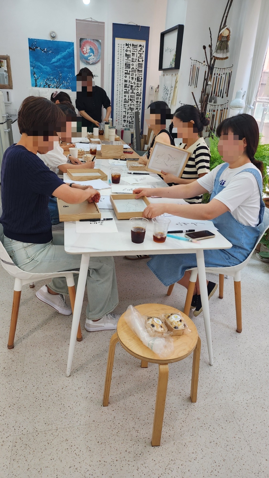 동탄 드라이플라워 액자 캘리그라피 원데이 클래스 후기 — 사진 8