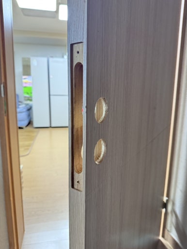 인천 작전동 안방문 모티스락 손잡이 교체 설치 전문 시공 대표 사진