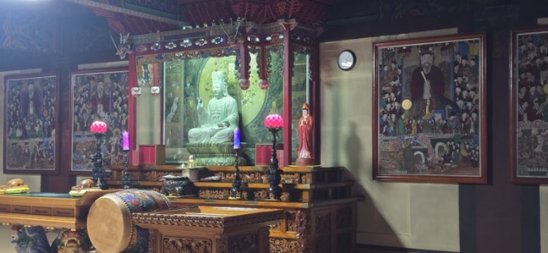 구인사 주차장 이미지