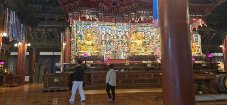 구인사 주차장 이미지